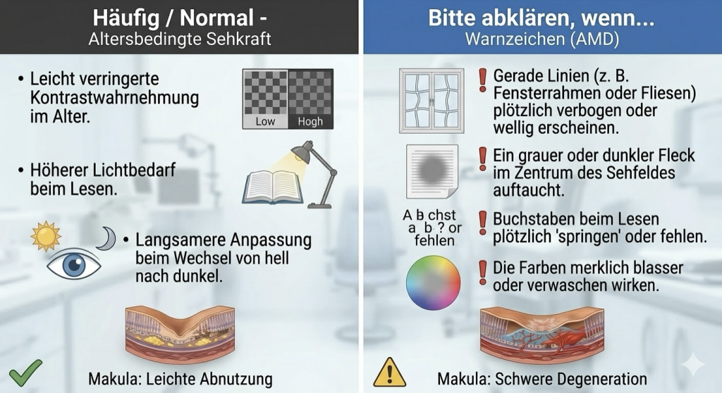 Augenarzt & Augenlasern Frankfurt dr.vision normal vs bitte abklären wenn